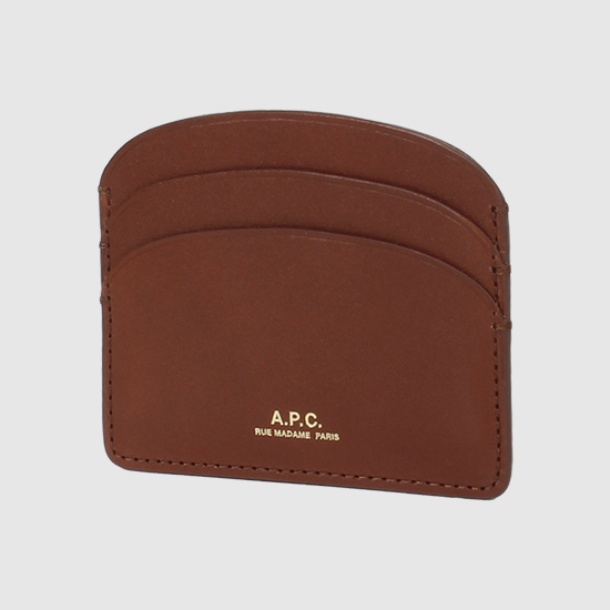 μνμ Demi-Lune Card Wallet PXAWV F63270 CAD NOISETTE