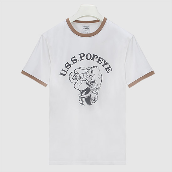 μμΌλλν€ λ½λΉ μ΄ T-Shirt T-POPEYE LIWAWN WHITE / NAVY