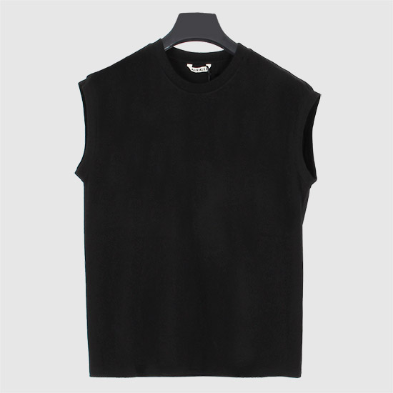 μ€λΌλ¦¬ Women's μ¬λ¦¬μ€ Crew Neck Sleeveless Top A00T06ST BLACK