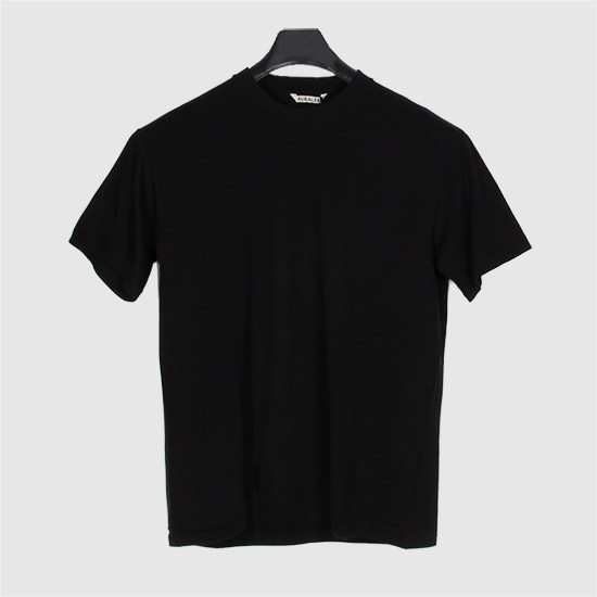 μ€λΌλ¦¬ Men's μ¬λ¦¬μ€ Crew Neck T-Shirt A00T01ST BLACK