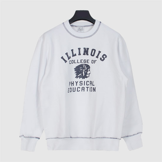 μμΌλλν€ μΌλ¦¬λ
Έμ΄ Crew Neck Sweatshirt ILLINOIS WHITE