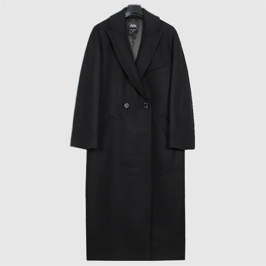 μνμ Women's FLORA Flora Wool Coat WOAJS F01541 LZZ BLACK