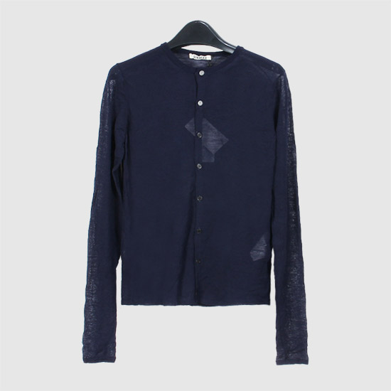 ์ค๋ผ๋ฆฌ Women's ํ์ด๊ฒ์ด์ง Knit Crew Neck Cardigan A25SC01MS NAVY
