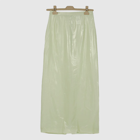 ์ค๋ผ๋ฆฌ ํฌ์ผ Print Silk Maxi Skirt A25SS02SL PALE GREEN