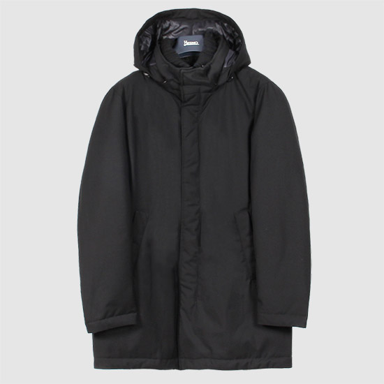 ์๋ฅด๋
ธ Men's New Business Long Padded Jacket PI001155U 12638 9300 BLACK