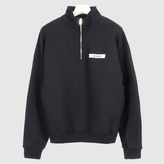 ์ํฌ๋ฎ์ค Men's ๊ทธ๋ก๊ทธ๋ญ Zipper ๋กค๋ฅ Sweatshirt SSM00313AJ00174 990 BLACK