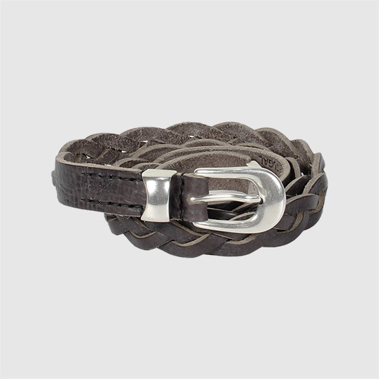 μμλ κ°μ 2 CM Braided Belt A4258BSC SOFT COAL