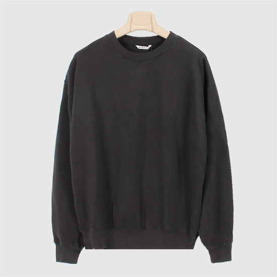 오라리 여성 슈퍼 하이 게이지 스웨트 풀오버 A25AP04CU INK BLACK