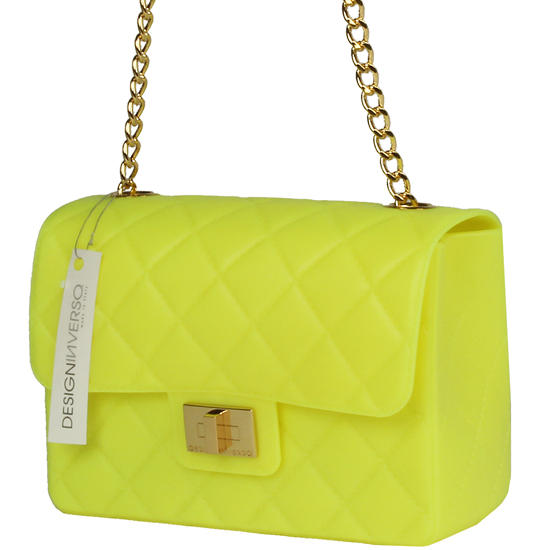 디자인 인베르쏘 MILANO 젤리 미니체인백 GIALLO FLUO