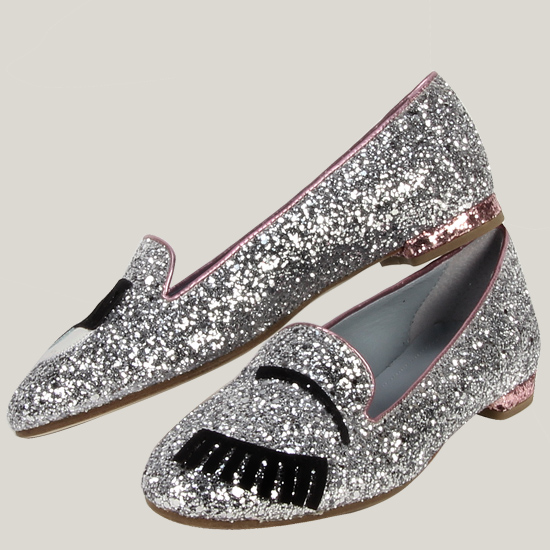 ν€μλΌ νλΌκ·Έλ μν¬ Glitter Loafers CF800 SILVER