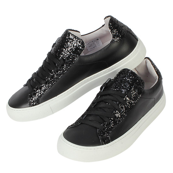 μ‘°μμ μλμ€ Women's Fur Glitter Sneakers 10166GFW BLACK