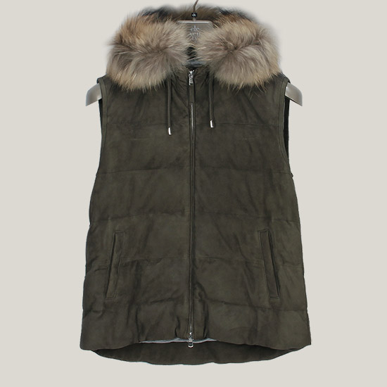 일레븐티 여성 가죽 베스트 980PL0013 PEL20008 15 KHAKI