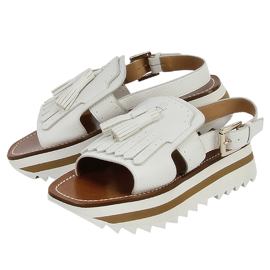 산토니 여성 태슬 샌들 WBAZ60359BNOEMYLI50 WHITE