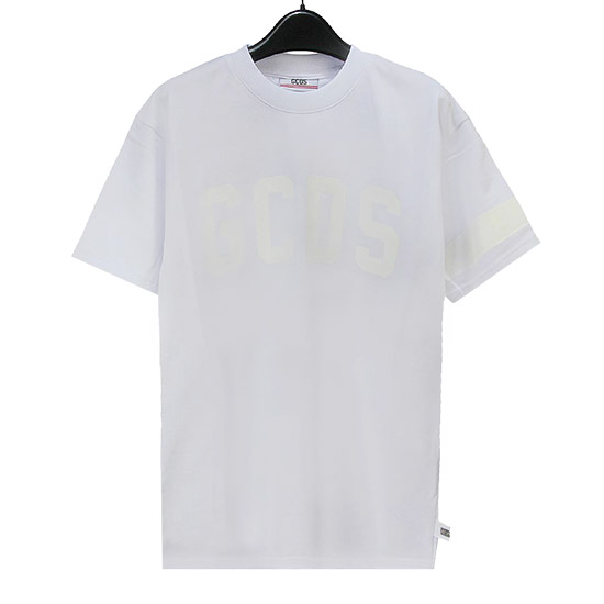 GCDS Women's Logo T-Shirt CC94W020773 01 WHITE