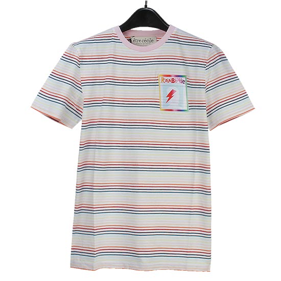 μνΈλ₯΄μΈμ€ Women's RAINBOWIE PATCH Short Sleeve T-Shirt MULTI