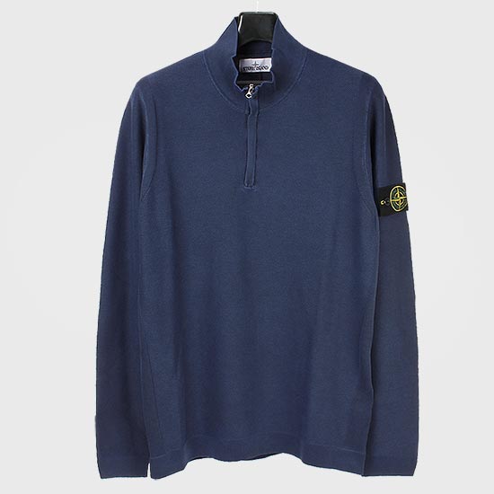 μ€ν€μμΌλλ Men's Wappen Patch νμ΄λ₯ Knit 7215561D9 V0020 BLUE