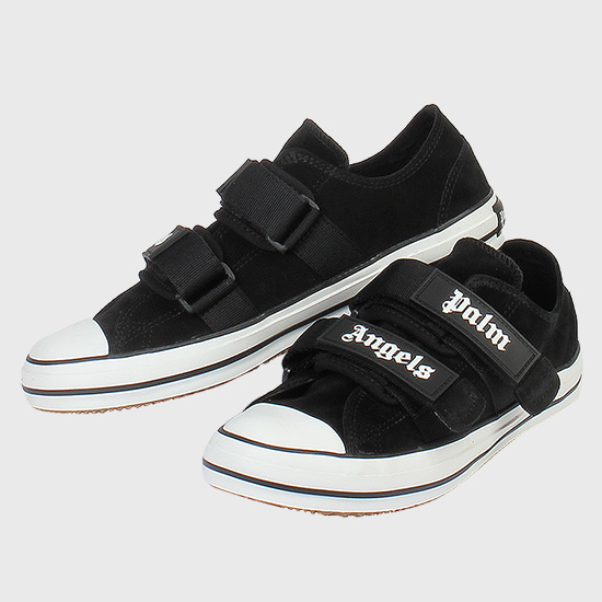 νμμ €μ€ Men's Velcro Sneakers PMIA034 LEA001 1001 BLACK