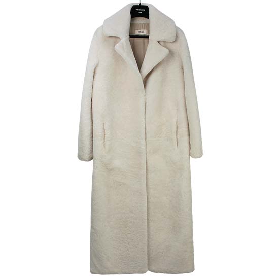 ์ด๋ธ์ด๋ก๋ชฌ ๋งํ
์ค Women's Long Shearling Coat 9WMM61820MERC C11 IVOIRE