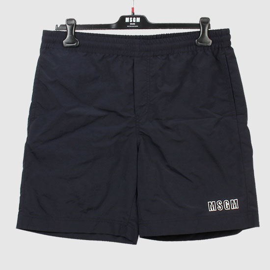 MSGM Men's Logo Bermuda Short Pants 3040MB02X 217000 89 BLACK