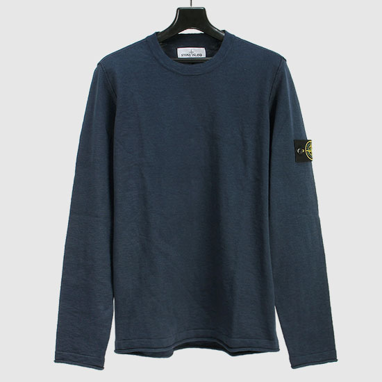 μ€ν€μμΌλλ Wappen Patch Crew Neck Knit 7415502B0 V0024 BLUE
