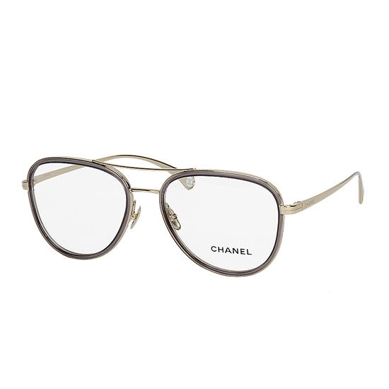 CHANEL ํ์ผ๋ฟ ์ ๊ธ๋ผ์ค 2196 C448 PALE GOLD / LIGHT GREY