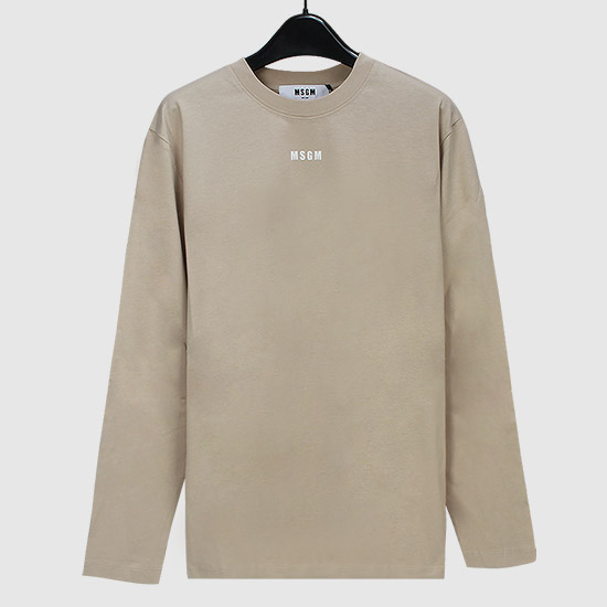 MSGM Women's Micro Logo T-Shirt 3141MDM501 217798 23 BEIGE