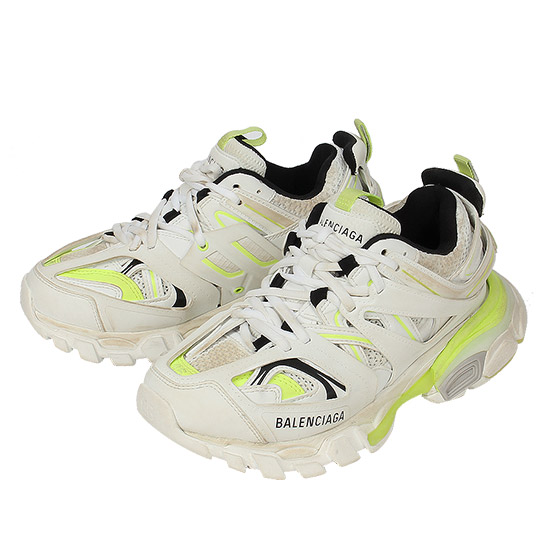 발렌시아가 여성 트랙 스니커즈 542436 W1GC3 9070 WHITE/FLUO YELLOW