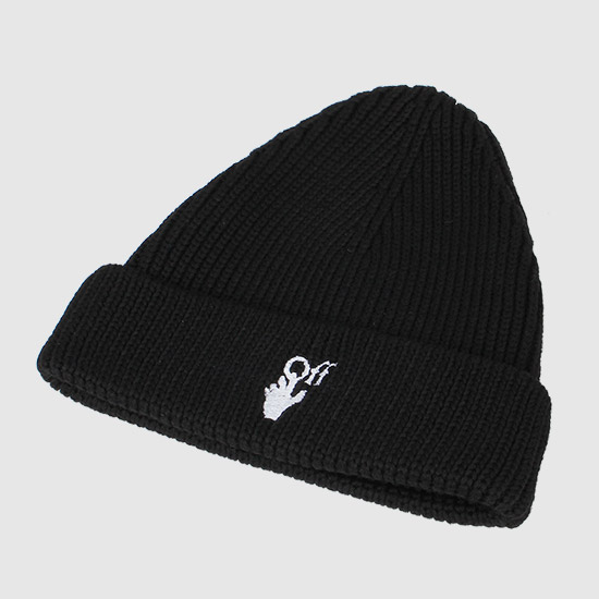μ€ννμ΄νΈ Men's HAND OFF Wool Beanie OMLC016F21KNI001 1001 BLACK / WHITE