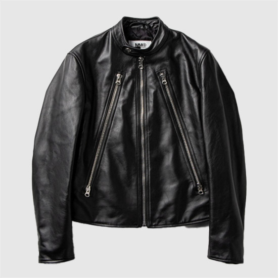 MM6 메종 마르지엘라 여성 가죽 자켓 S52AM0197 SY1548 900 BLACK
