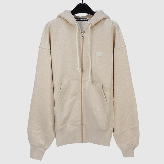 μν¬λ€ Face Patch Hoodie Zip-Up CI0074 633 OATMEAL MELANGE