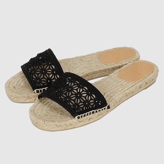 κΉμ€λ°λ€λ₯΄ Women's PENNI Slippers 022744 100 BLACK