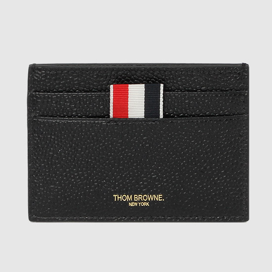 THOM BROWNE DEBOSSED μ±κΈ Card Holder MAW301A 00198 001 BLACK