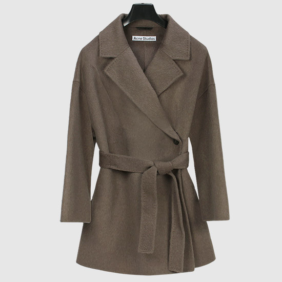 ์ํฌ๋ค Women's Belt Wool Coat A90436 AA8 FOX GREY
