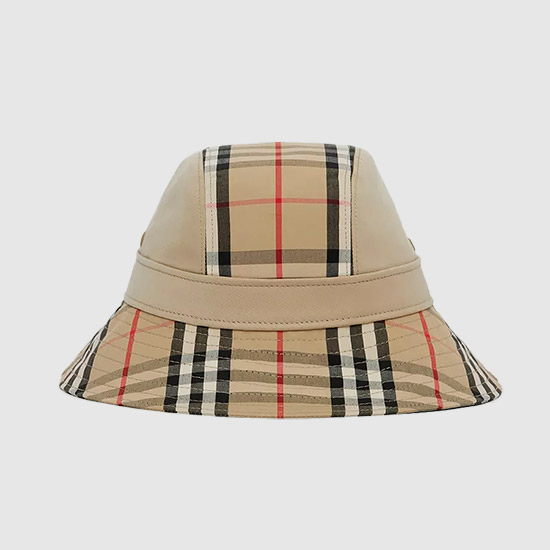 버버리 빈티지 체크 패널 버킷햇 8057384 B1677 HONEY BEIGE