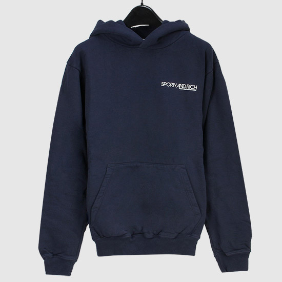 스포티 & 리치 DISCO Hoodie Sweat Shirt HO472NA NAVY