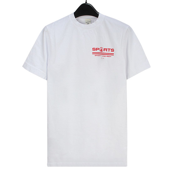 스포티 & 리치 SPORTS Short Sleeve T-Shirt TS455WH WHITE