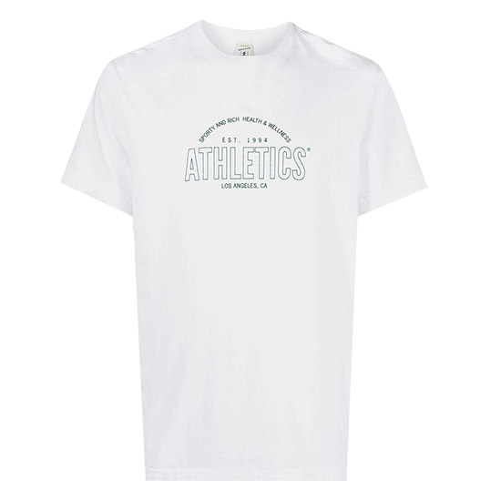 스포티 & 리치 ATHLETICS Short Sleeve T-Shirt TS465WH WHITE