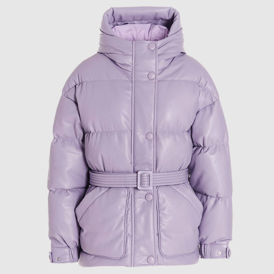 μν€μν€ Women's MICHLIN Down Padded Jacket λΉκ±΄ LEATHER LILAC