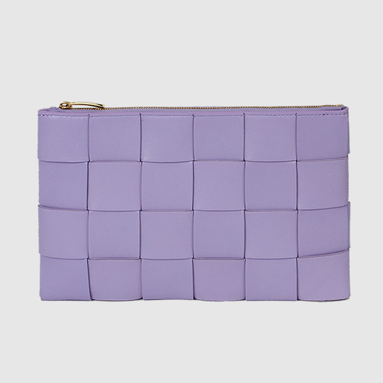 BOTTEGA VENETA Intrecciato Small Pouch Bag 690586 VCQC1 4215 WISTERIA