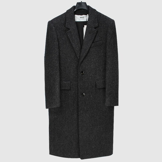 Army ํค๋ง๋ณธ Wool Coat UCO301 275 057 GREY / BLACK
