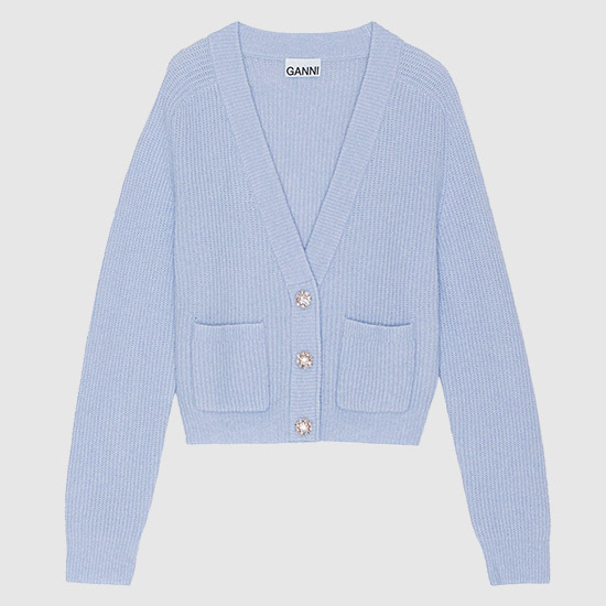 κ°λ Soft Wool Cardigan K1802 699 BRUNNERA BLUE
