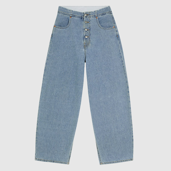 MM6 λ©μ’
λ§λ₯΄μ§μλΌ Women's Denim Pants S52LA0194 S30846 962 LIGHT BLUE