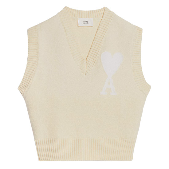 Army Big Heart Logo Vest UKS702 018 715 VANILLA / WHITE