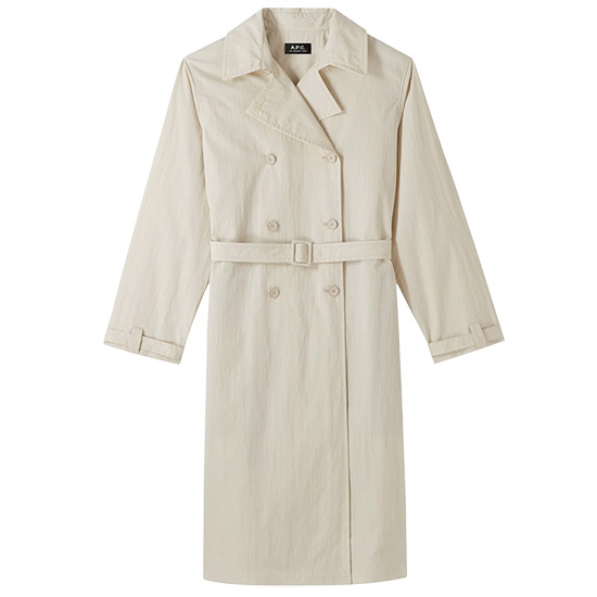 ์ํ์ Women's IRENE Trench Coat COETZ F01504 AAG CHALK