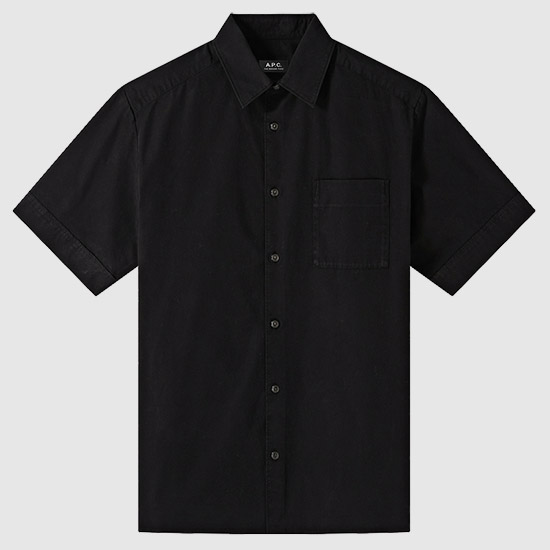 ์ํ์ Men's ROSS ๋ฐ์๋งค Shirt COFAM H12541 LZZ BLACK