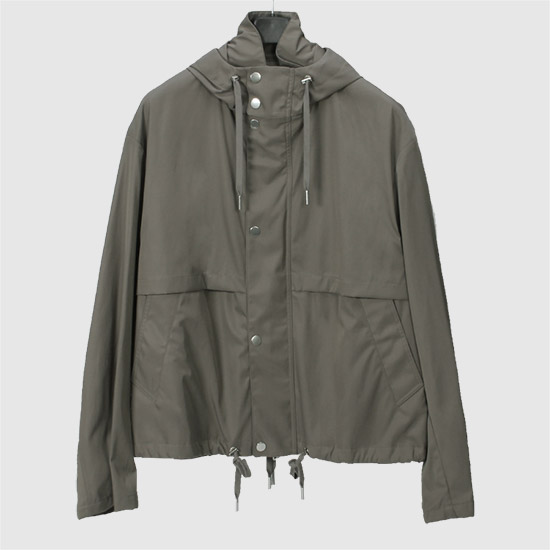 Army Men's Hoodie Short Parka UJK319 PA0007 281 TAUPE