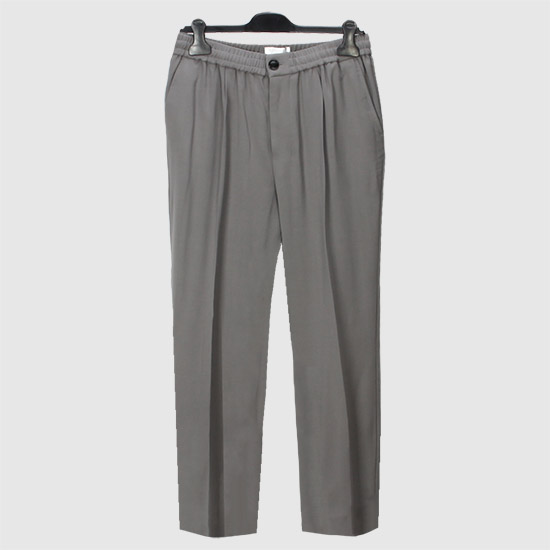 Army Men's Wool Blend 엘라스틴 Band Pants HTR206 VI0007 087 MINERAL GREY