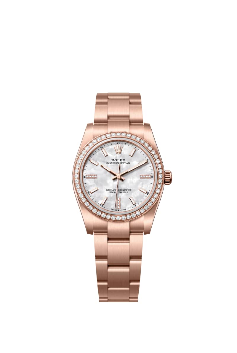 ROLEX ์ค์ด์คํฐ ํผํ์ธ์ผ 34 124245RBR ๋ค์ด์๋ชฌ๋๊ฐ ์ธํ
๋ White ์ง์ฃผ์๊ฐ ๋ค์ด์ผ 18์บ๋ฟ ์๋ฒ๋ก์ฆ Gold