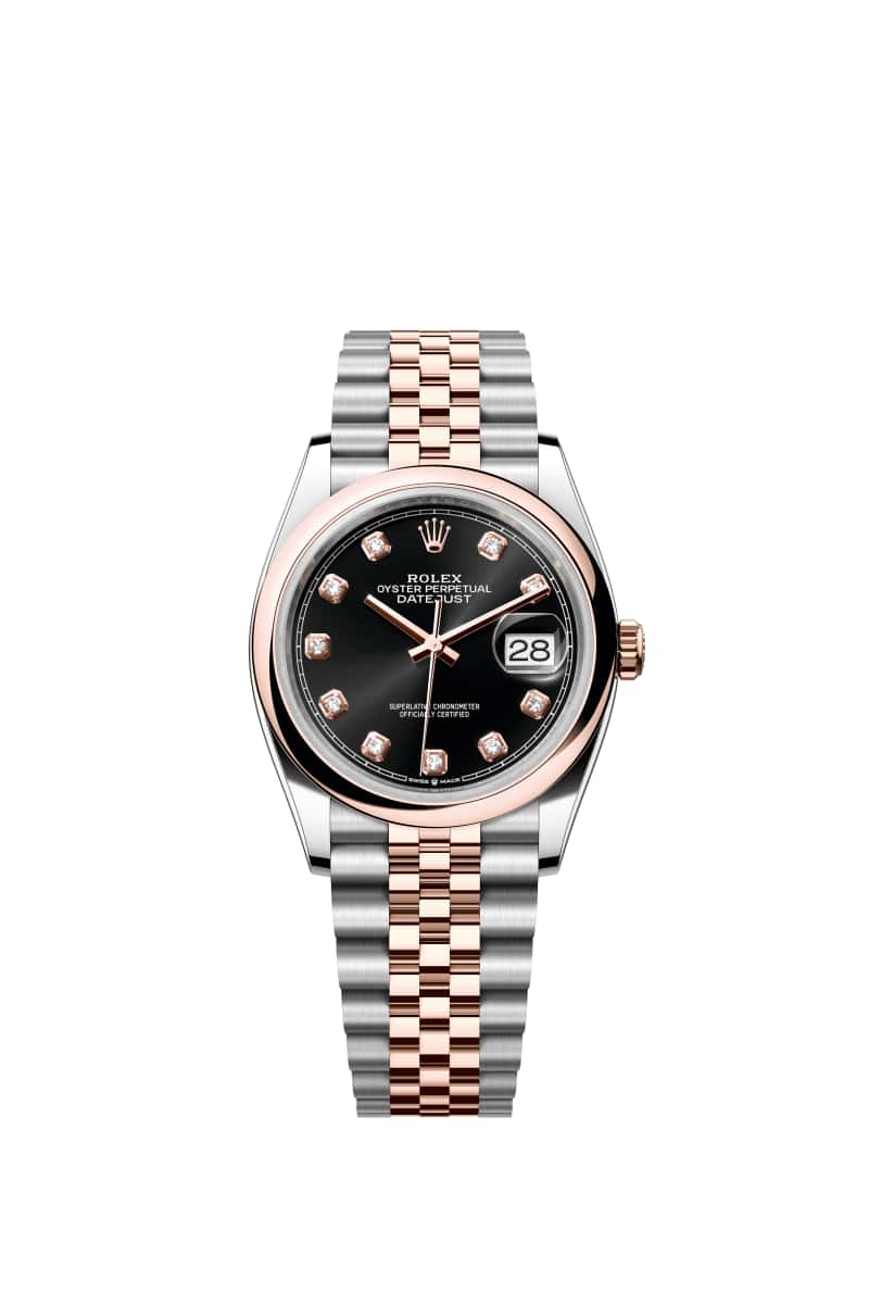 ROLEX ๋ฐ์ดํธ์ ์คํธ 36 126201 ๋ค์ด์๋ชฌ๋๊ฐ ์ธํ
๋ ๋ธ๋ผ์ดํธ Black ๋ค์ด์ผ ์ค์ด์คํฐ์คํธ๊ณผ ์๋ฒ๋ก์ฆ Gold
