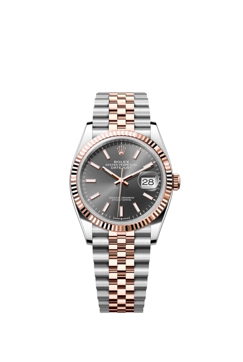 ROLEX ๋ฐ์ดํธ์ ์คํธ 36 126231 ์ฌ๋ ์ดํธ ๋ค์ด์ผ ์ค์ด์คํฐ์คํธ๊ณผ ์๋ฒ๋ก์ฆ Gold
